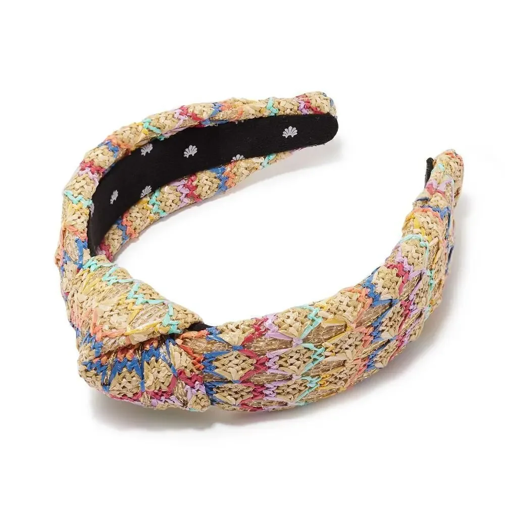 RARE Lele SADOUGHI Raffia Knotted Summer Headband